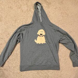 REDBUBBLE DOUG FROM UP GRAY HOODED SWEATSHIRT ADULT XL